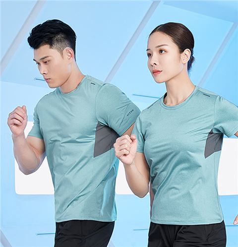 益达圆领短袖速干运动t恤供应商883127/883128